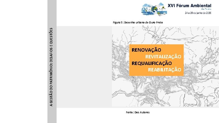 A GESTÃO DO PATRIMÔNIO: DESAFIOS E QUESTÕES Figura 5: Desenho urbano de Ouro Preto