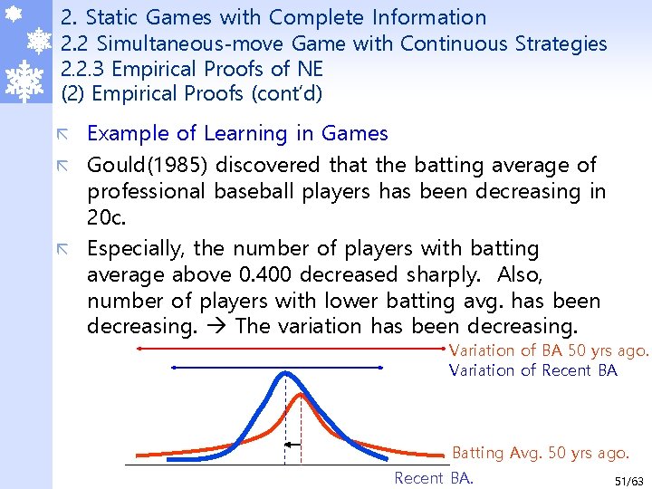 2. Static Games with Complete Information 2. 2 Simultaneous-move Game with Continuous Strategies 2.