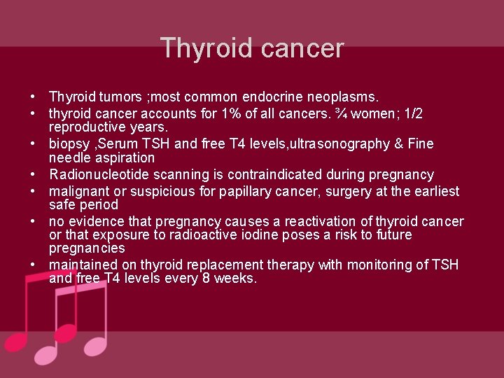 Thyroid cancer • Thyroid tumors ; most common endocrine neoplasms. • thyroid cancer accounts