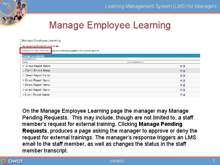Learning Management System (LMS) for Managers Manage Employee Learning On the Manage Employee Learning Learning Management System (LMS) for Managers Manage Employee Learning On the Manage Employee Learning