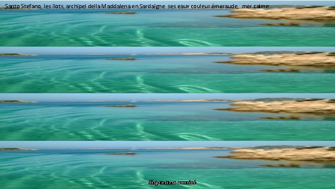 Santo Stefano, les ilots, archipel della Maddalena en Sardaigne ses eaux couleur émeraude, mer