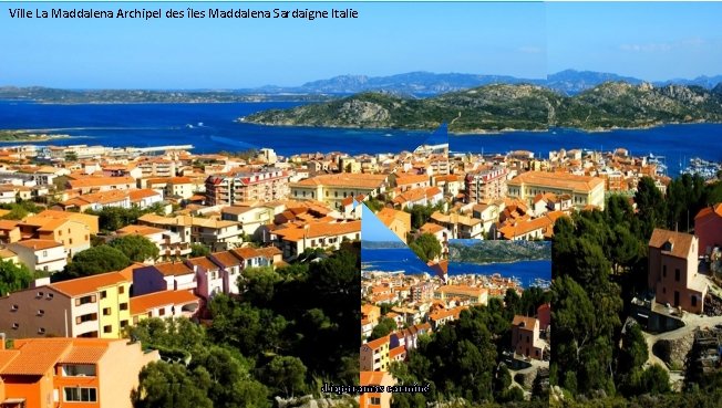 Ville La Maddalena Archipel des îles Maddalena Sardaigne Italie diaporamas carminé 