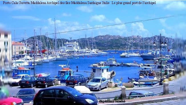 Porto Cala Gavetta Maddalena Archipel des îles Maddalena Sardaigne Italie Le plus grand port