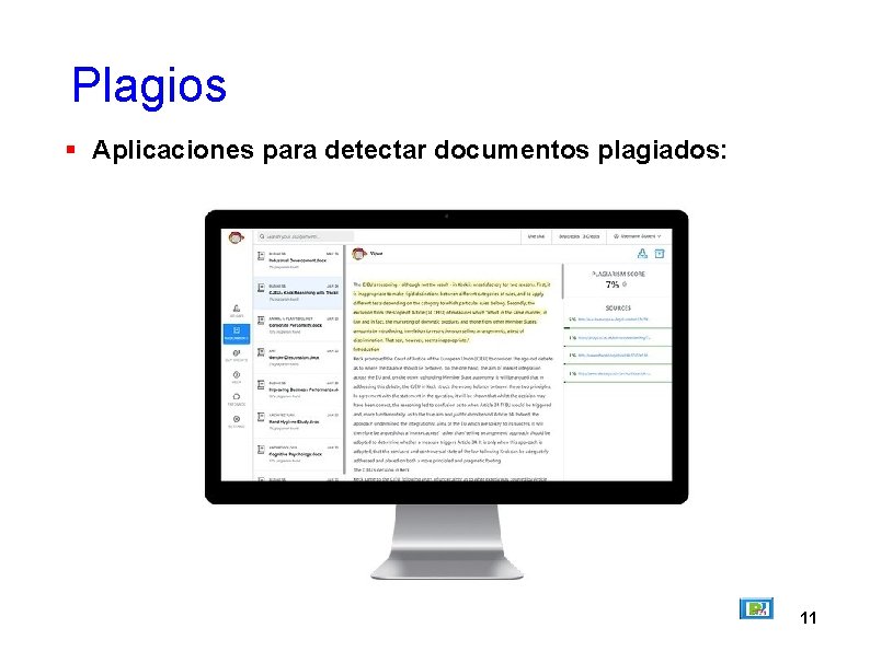 Plagios Aplicaciones para detectar documentos plagiados: 11 