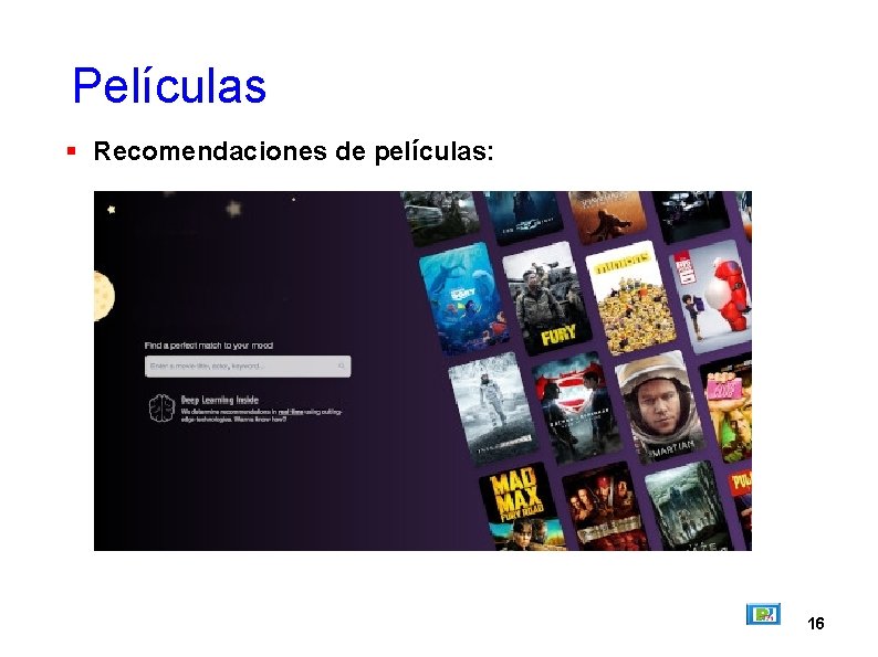 Películas Recomendaciones de películas: 16 