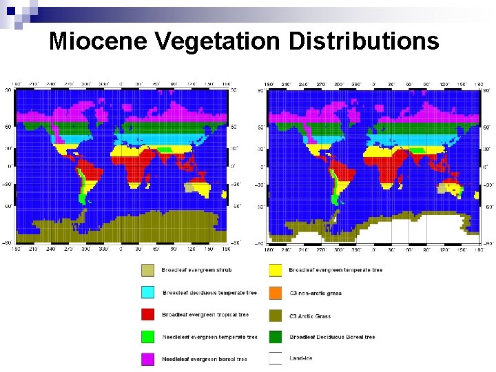 Miocene Vegetation Distributions 