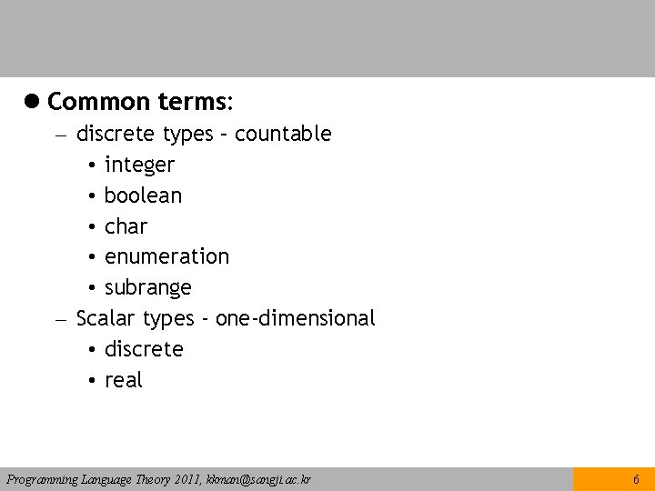 Chap 7 Data Type Programming Language Theory 2011