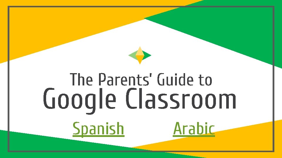 The Parents’ Guide to Google Classroom Spanish Arabic 