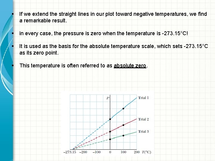 § If we extend the straight lines in our plot toward negative temperatures, we