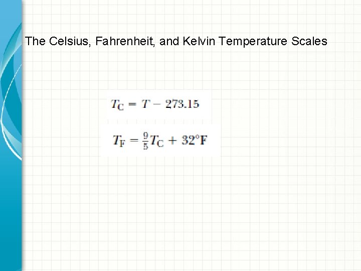 The Celsius, Fahrenheit, and Kelvin Temperature Scales 