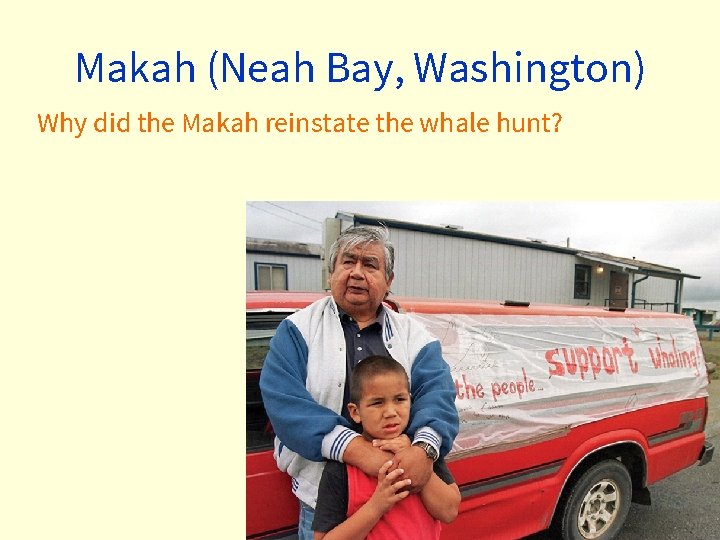 Makah (Neah Bay, Washington) Why did the Makah reinstate the whale hunt? Makah (Neah Bay, Washington) Why did the Makah reinstate the whale hunt?