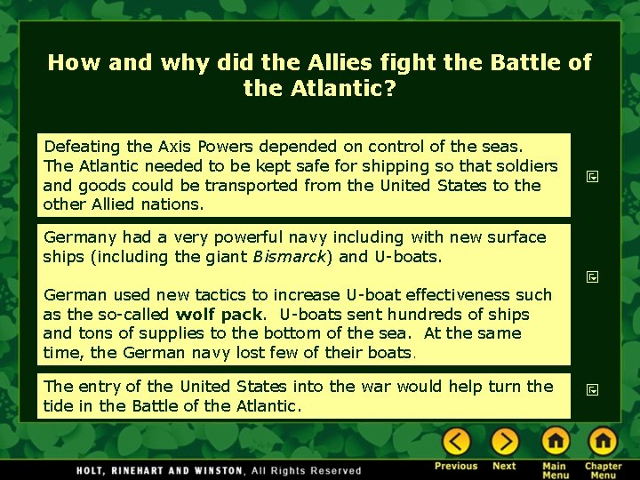 How and why did the Allies fight the Battle of the Atlantic? Defeating the