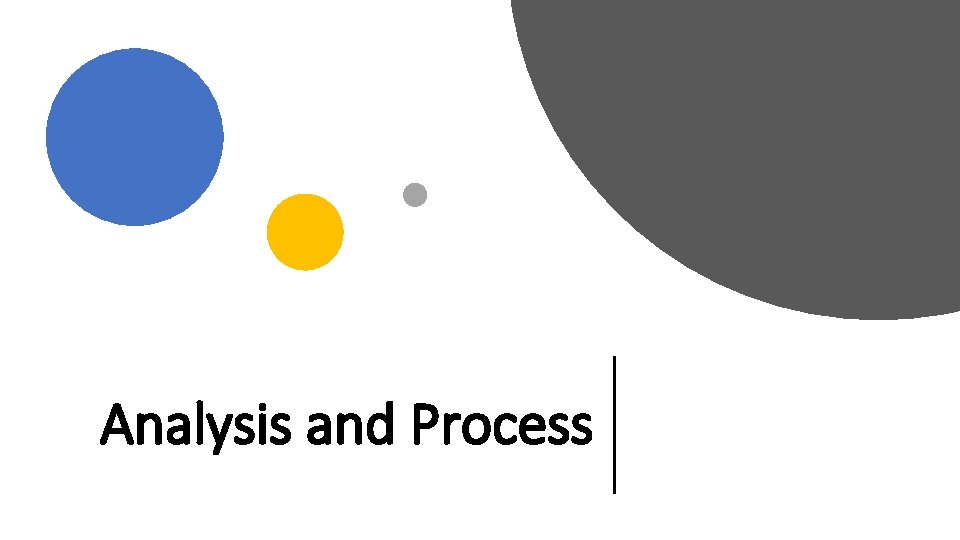 Analysis and Process 