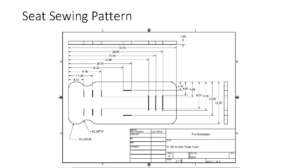 Seat Sewing Pattern 