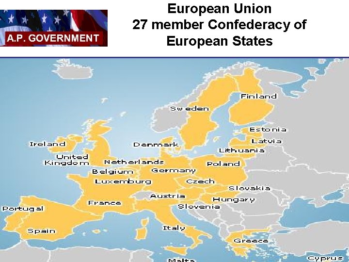 European Union 27 member Confederacy of European States 