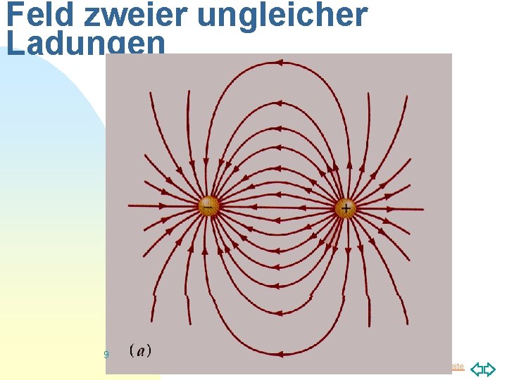 Feld zweier ungleicher Ladungen 9 Zurück zur ersten Seite 