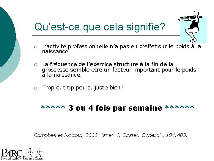 Qu’est-ce que cela signifie? ¡ L’activité professionnelle n’a pas eu d’effet sur le poids Qu’est-ce que cela signifie? ¡ L’activité professionnelle n’a pas eu d’effet sur le poids