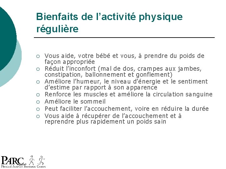 Bienfaits de l’activité physique régulière ¡ ¡ ¡ ¡ Vous aide, votre bébé et Bienfaits de l’activité physique régulière ¡ ¡ ¡ ¡ Vous aide, votre bébé et