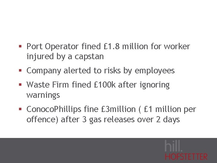 § Port Operator fined £ 1. 8 million for worker injured by a capstan
