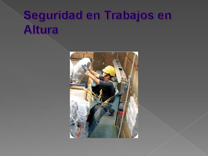 Seguridad en Trabajos en Altura 