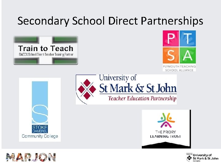 Secondary School Direct Partnerships 