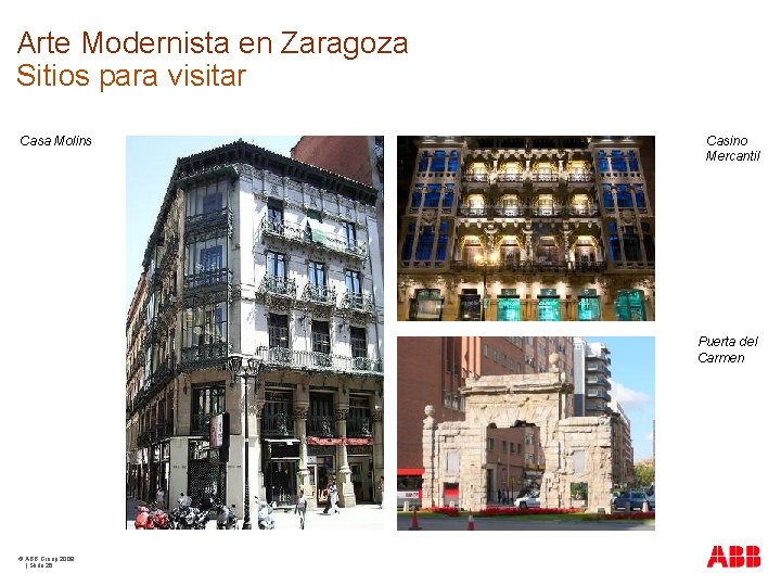 Arte Modernista en Zaragoza Sitios para visitar Casa Molins Casino Mercantil Puerta del Carmen