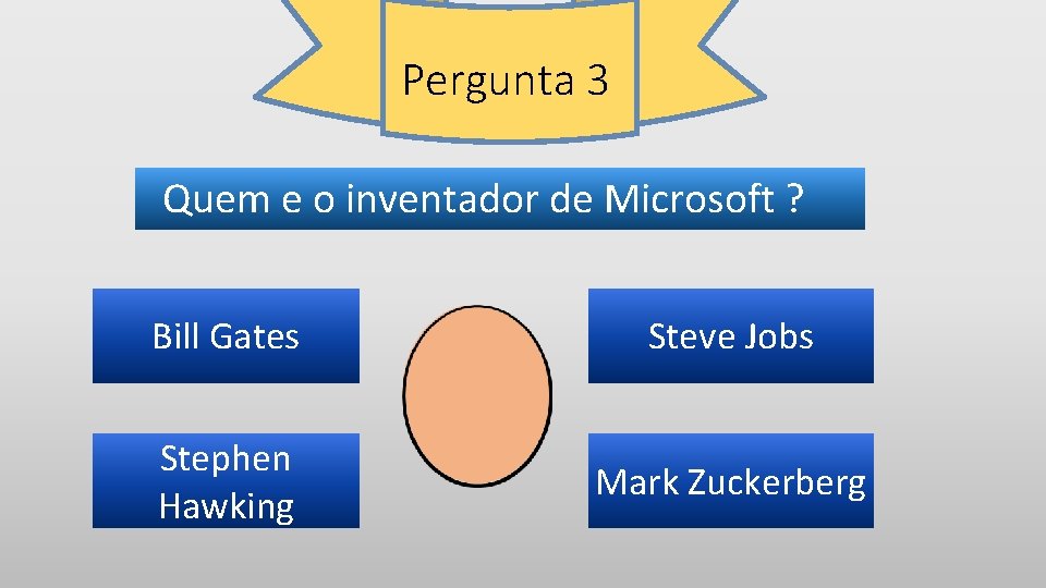 Pergunta 3 Quem e o inventador de Microsoft ? Bill Gates Steve Jobs Stephen