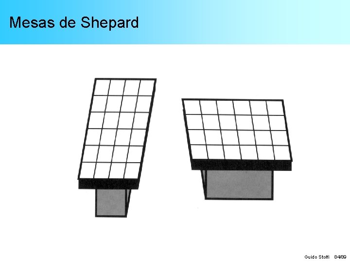 Mesas de Shepard Guido Stolfi 84/89 