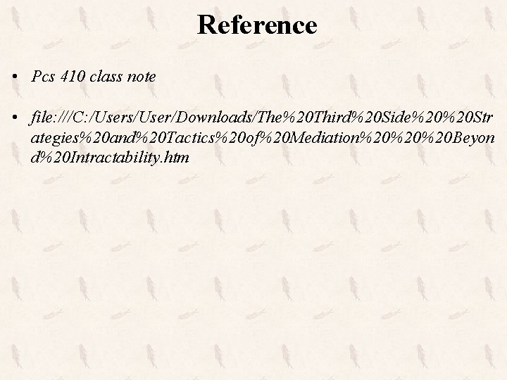 Reference • Pcs 410 class note • file: ///C: /Users/User/Downloads/The%20 Third%20 Side%20%20 Str ategies%20