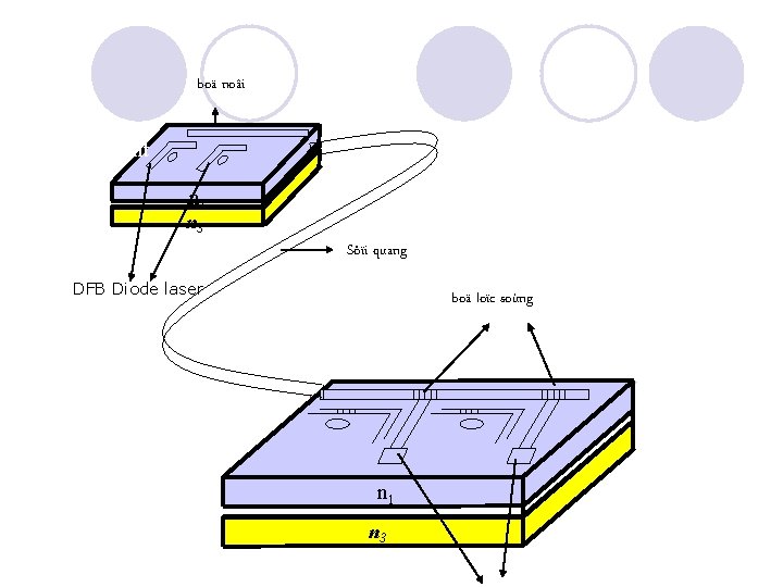 boä noâi Light n 1 n 3 Light Sôïi quang DFB Diode laser boä