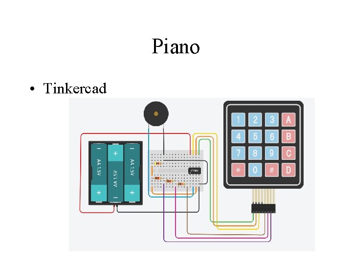 Piano • Tinkercad 