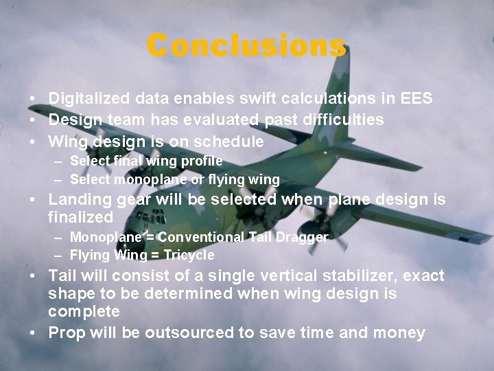 Conclusions • Digitalized data enables swift calculations in EES • Design team has evaluated