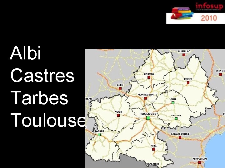Le réseau de l’académie Albi Castres Tarbes Toulouse 