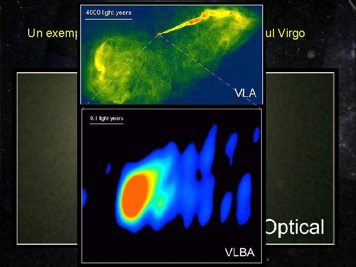 Un exemplu: Galaxia eliptica M 87 din cluster-ul Virgo Un exemplu: Galaxia eliptica M 87 din cluster-ul Virgo