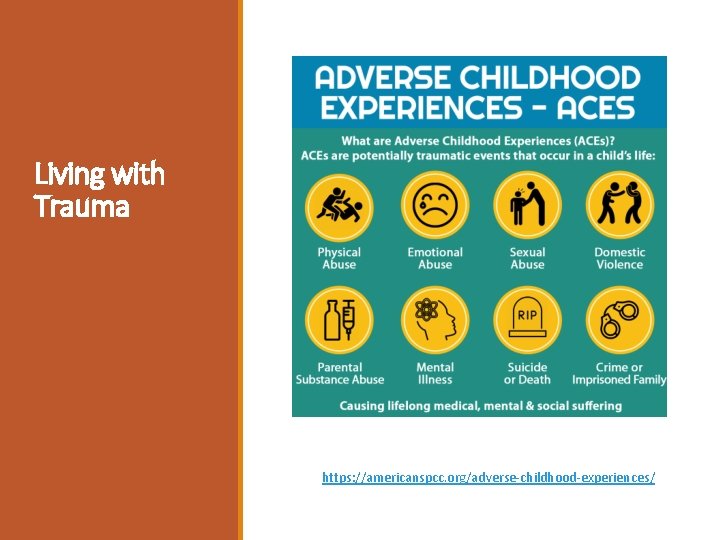 Living with Trauma https: //americanspcc. org/adverse-childhood-experiences/ 