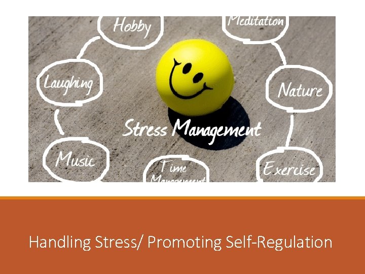 Handling Stress/ Promoting Self-Regulation 