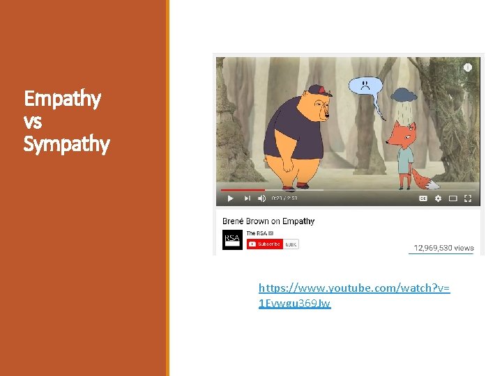 Empathy vs Sympathy https: //www. youtube. com/watch? v= 1 Evwgu 369 Jw 