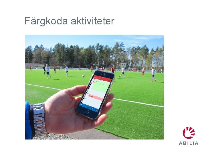 Färgkoda aktiviteter 