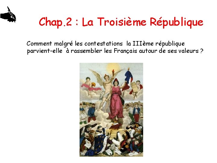 Chap. 2 : La Troisième République Comment malgré les contestations la IIIème république parvient-elle