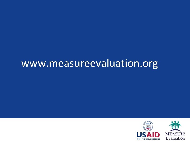 www. measureevaluation. org 