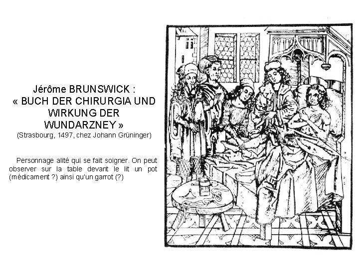 Jérôme BRUNSWICK : « BUCH DER CHIRURGIA UND WIRKUNG DER WUNDARZNEY » (Strasbourg, 1497,