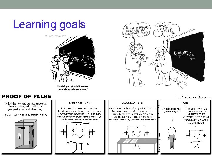 Learning goals 