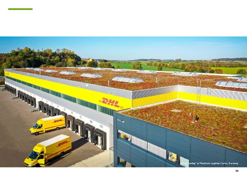 “Green rooftop” at Pforzheim Logistics Centre, Germany 29 