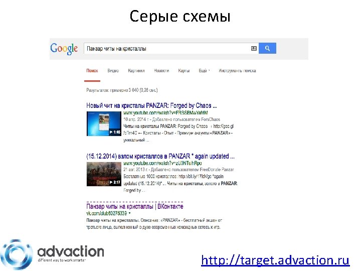 Серые схемы http: //target. advaction. ru 