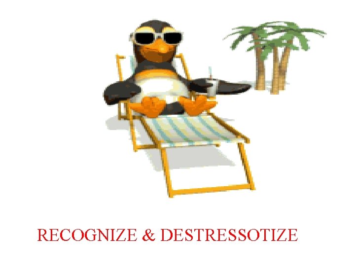 RECOGNIZE & DESTRESSOTIZE 
