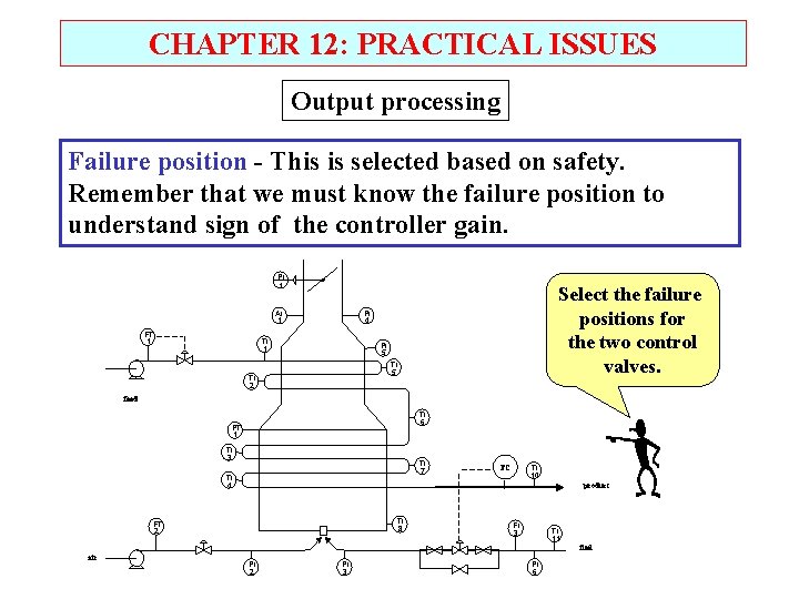 CHAPTER 12: PRACTICAL ISSUES Output processing Failure position - This is selected based on