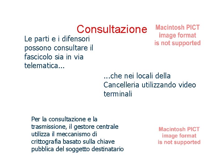 Consultazione Le parti e i difensori possono consultare il fascicolo sia in via telematica.