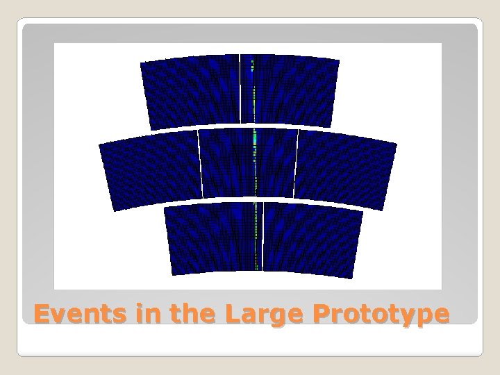 Events in the Large Prototype 