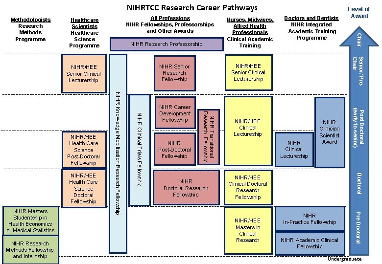 NIHRTCC Research Career Pathways All Professions NIHR Fellowships, Professorships and Other Awards Healthcare Scientists