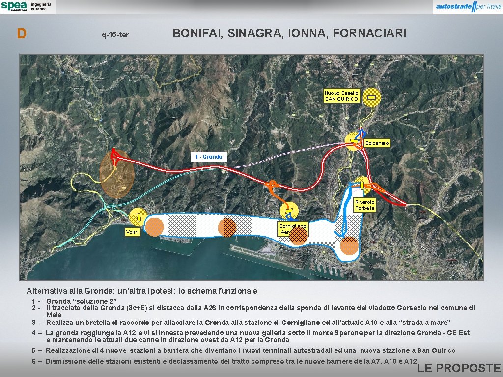 D q-15 -ter BONIFAI, SINAGRA, IONNA, FORNACIARI Nuovo Casello SAN QUIRICO Bolzaneto 1 -